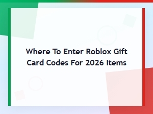 How to Enter Roblox Gift Card Codes for 2026 Items